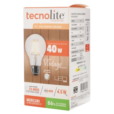 AHORRADOR TECNOLITE LED TIPO BOMBILLO 40 W - Image 2