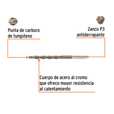 BROCA CONCRETO TRUPER 1/4 X 4 COD. 12754 - Image 2