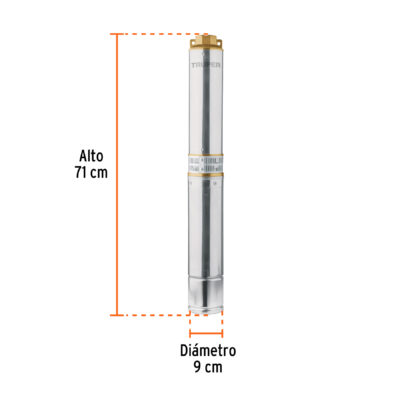 BOMBA SUMERGIBLE 1 HP TRUPER ACERO INOX. COD. 12625 - Image 3