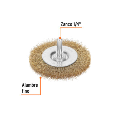CEPILLO ALAMBRE 3 PARA BARRENO LATON CIRCULAR TRUPER COD. 11575 - Image 2