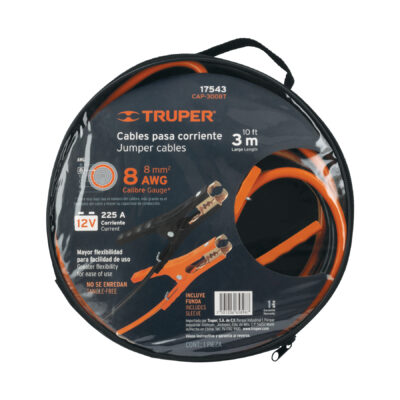 CABLE PASA CORRIENTE AUTOMOTRIZ 3 MTS. CALIBRE 8 TRUPER COD. 17543 - Image 5