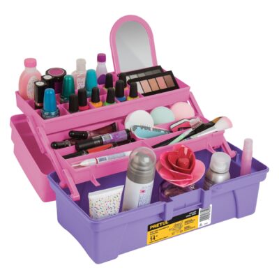 CAJA COSMETIQUERA PLASTICA 14 PRETUL COD. 25052