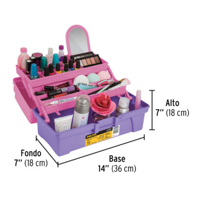 CAJA COSMETIQUERA PLASTICA 14 PRETUL COD. 25052 - Image 3