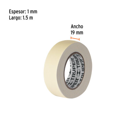 CINTA DOBLE CARA MONTAJE 1.50 METROS TRUPER COD. 11724 - Image 2