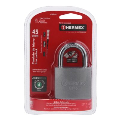 CANDADO HERMEX METALICO 45 MM COD. 43319 - Image 5