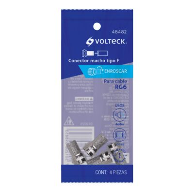 CONECTOR COACCIAL CON ROSCA 4U VOLTECK COD. 48482 - Image 4