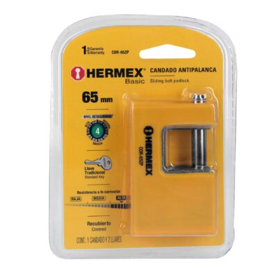 CANDADO HERMEX METALICO PERSIANA 65 MM COD. 22514 - Image 4