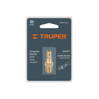 ADAPTADOR DE ACOPLE RAPIDO 1/4 NPT MACHO TRUPER COD. 19083 - Image 3