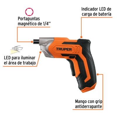 DESTORNILLADOR INALAMBRICO 3.6 V TRUPER COD. 17033 - Image 2