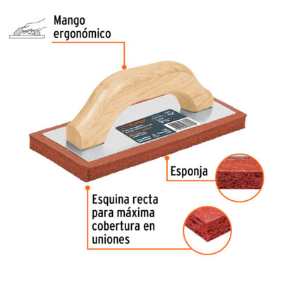 PLANCHA ALBAÑIL ESPONJA NARANJA TRUPER COD. 15418 - Image 2