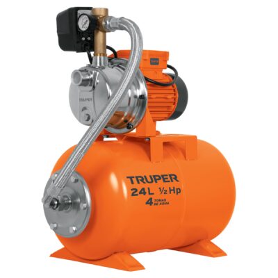 BOMBA Y TANQUE HIDRONEOMATICO TRUPER 1/2 HP 24 LITROS COD. 10077