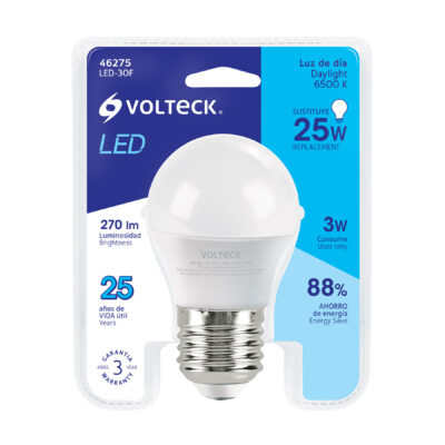 AHORRADOR VOLTECK LED TIPO BOMBILLO 3 W COD. 46275 - Image 4