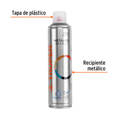 SPRAY TRUPER PLATA METALICO COD. 19059 - Image 2