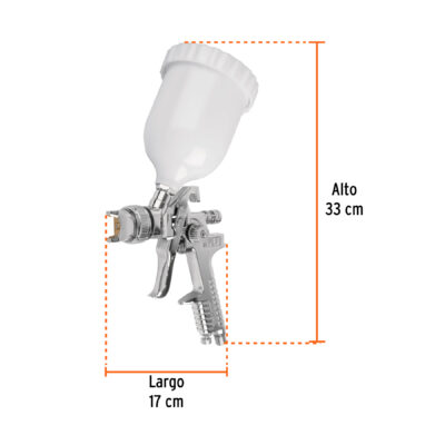 PISTOLA PINTAR DE GRAVEDAD TRUPER VASO PLASTICO COD. 12128 - Image 3