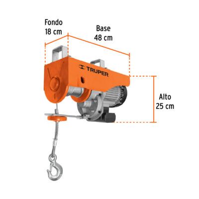 POLIPASTO ELECTRICO 1000 KG TRUPER COD. 16848 - Image 3