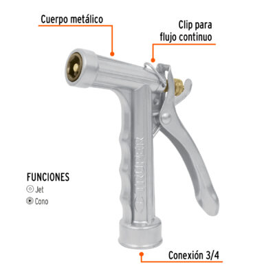 PISTOLA MANGUERA JARDIN TRUPER COD. 17483 - Image 2