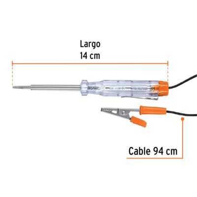 PROBADOR CORRIENTE DESARMADOR CON CAIMAN 12 V TRUPER COD. 13987 - Image 3