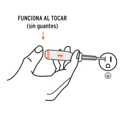 PROBADOR CORRIENTE DESARMADOR 110 V TRUPER COD. 13989 - Image 4