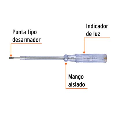 PROBADOR CORRIENTE DESARMADOR 110 V TRUPER COD. 13989 - Image 2