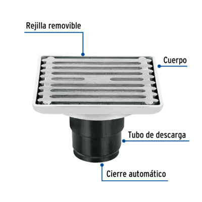 REPOSADERA FOSET ACERO INOX. COD. 49428 - Image 2