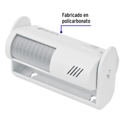 SENSOR DE MOVIMIENTO CON ALARMA Y TIMBRE VOLTECK COD. 46595 - Image 2