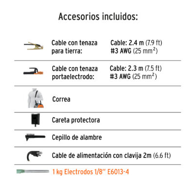 SOLDADORA TRUPER 130/200 AMP. INVERSORA CORRIENTE DIRECTA COD. 16053 - Image 4