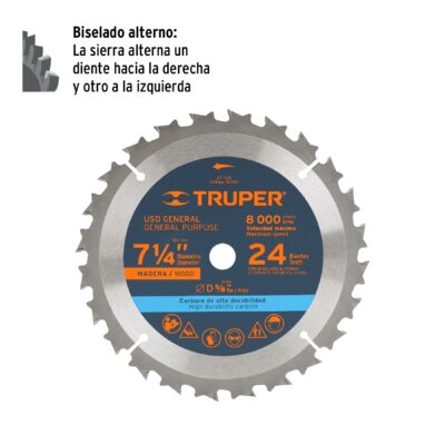 SIERRA MADERA 24 DIENTES 7 1/4 TRUPER COD. 18300 - Image 2