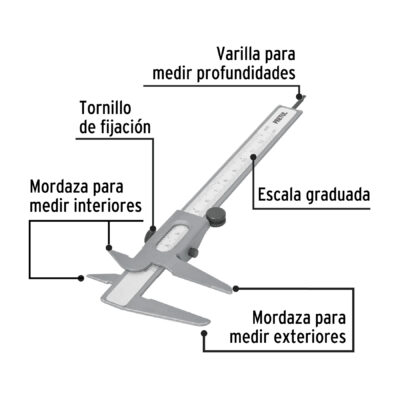 CALIBRADOR VERNIER METALICO PRETUL COD. 21454 - Image 3