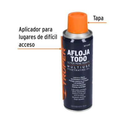 ACEITE AFLOJALOTODO AEROSOL 235 ML TRUPER COD. 13469 - Image 2