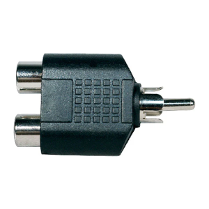 ADAPTADOR 2 JACK RCA A PLU RCA P-221