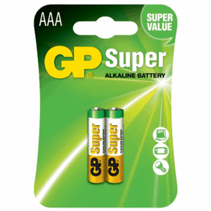 BATERIA GP ALCALINA AAA 1.5 V 2 PCS.