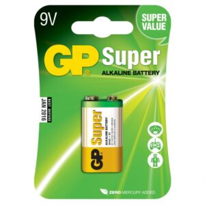 BATERIA GP SUPER ALCALINA CUADRADA 9 V GPPVA9VAS781