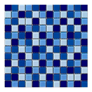 MALLA MOSAICO CRISTAL AZUL BLANCO A724